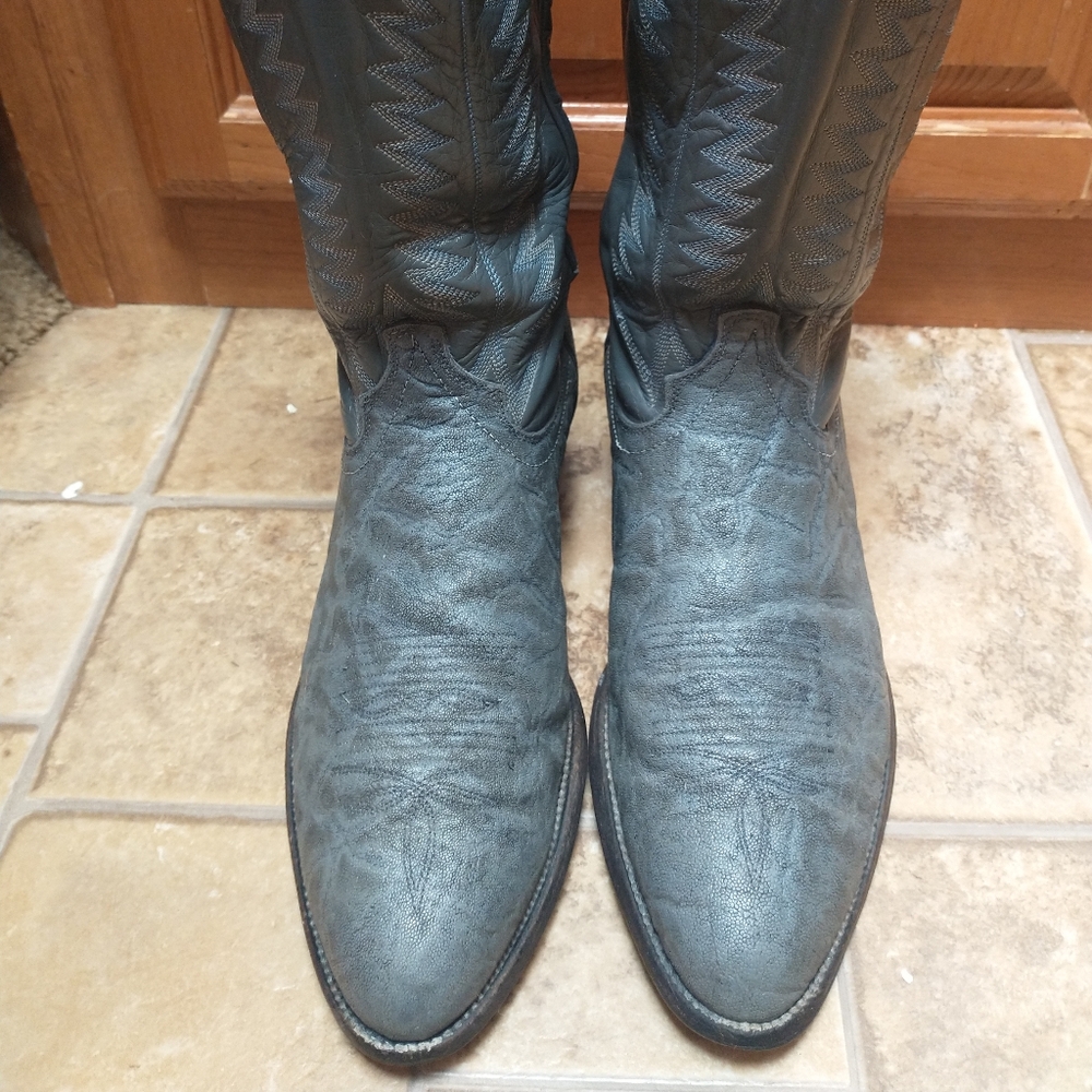 Vintage Renegade Grey Elephant Cowboy Boots Size 10.5 EE